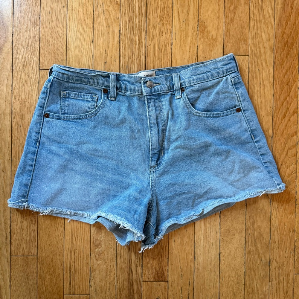 Universal Thread Light Blue & Black High-Rise Denim Jean Shorts Duo - Picture 2 of 9